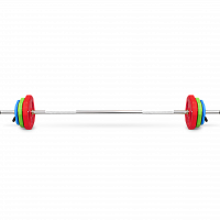 Штанга для аэробики BRONZE GYM БОДИПАМП(гриф,весовые диски 2x1,25кг,2x2,5кг,2x5к...
