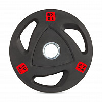 Диск 51 мм. NEO обрезиненный с 3-мя хватами 10 кг, VictoryFit VF-ST51100