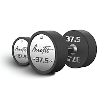 AeroFit AFPUDB27.5-37 набор полиуретановых гантелей, 27,5-37,5 кг, 5 пар, шаг 2,...