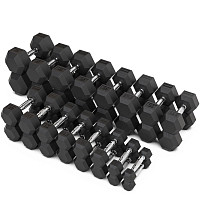 Набор гантелей гексагональных (пары) от 1-50 кг VF-SET1110