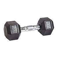 Гантель гексагональная обрезиненная PROFI-FIT  6 кг