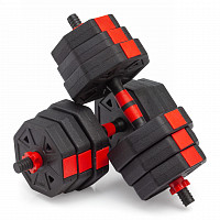 Гантели гексагональные разборные с грифом, 20 кг. (2 шт. х 10 кг.) VictoryFit VF...